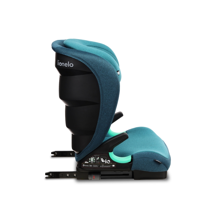 Lionelo - Silla de coche NEAL i-Size 100-150 cm Verde turquesa