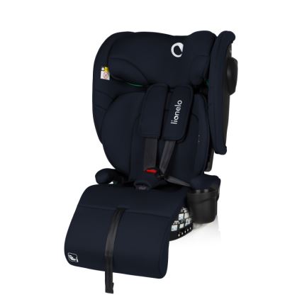 Lionelo - Silla de coche plegable NELLY i-Size 76-150 cm Azul marino