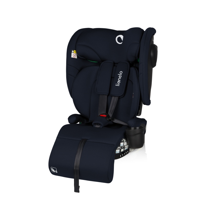 Lionelo - Silla de coche plegable NELLY i-Size 76-150 cm Azul marino