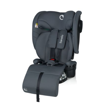 Lionelo - Silla de coche plegable NELLY i-Size 76-150 cm Gris grafito