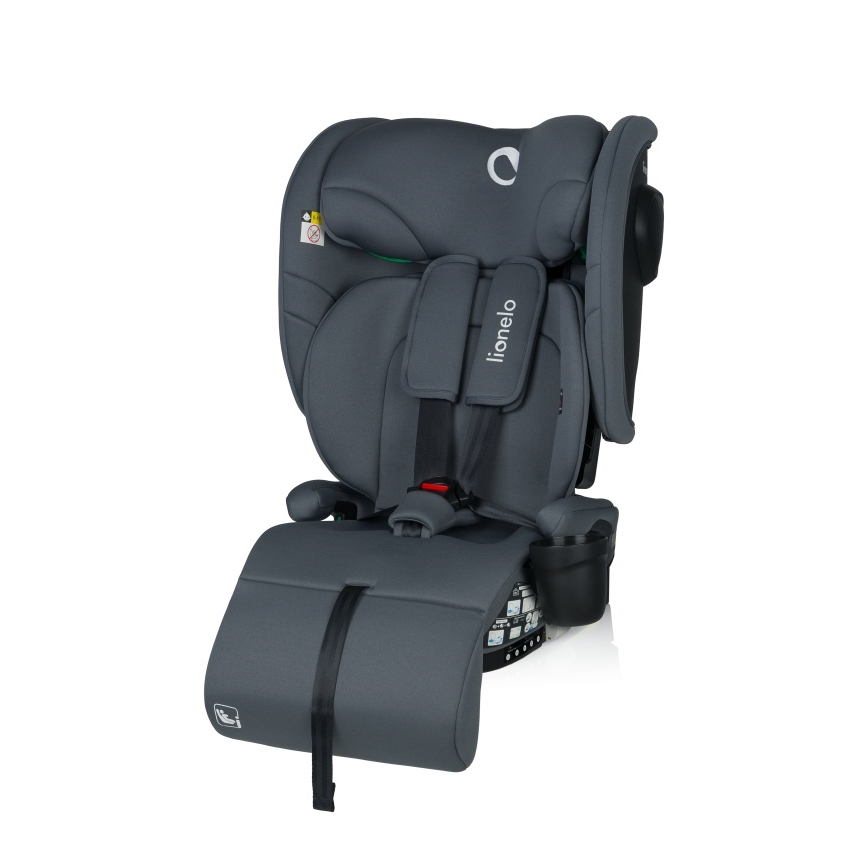 Lionelo - Silla de coche plegable NELLY i-Size 76-150 cm Gris grafito