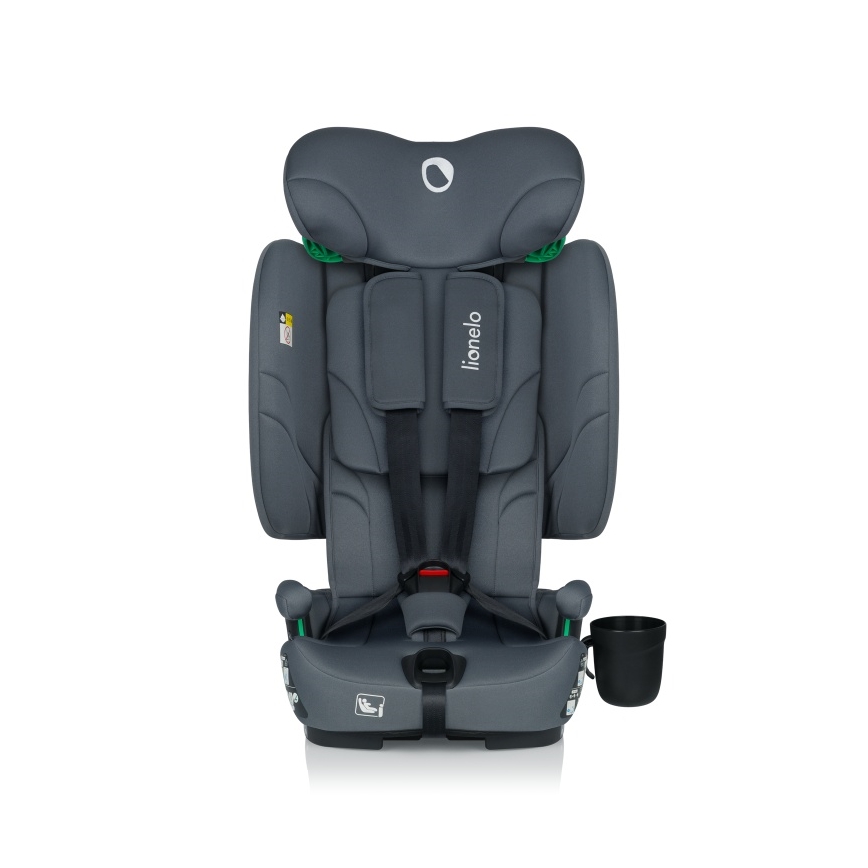Lionelo - Silla de coche plegable NELLY i-Size 76-150 cm Gris grafito