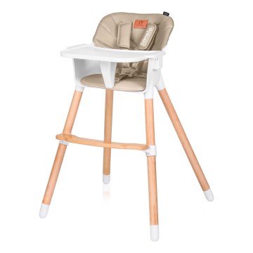 Lionelo - Silla de comedor infantil 2 en 1 KOEN beige arena