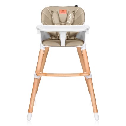 Lionelo - Silla de comedor infantil 2 en 1 KOEN beige arena