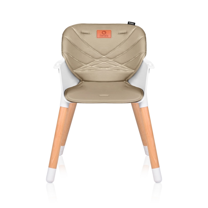 Lionelo - Silla de comedor infantil 2 en 1 KOEN beige arena