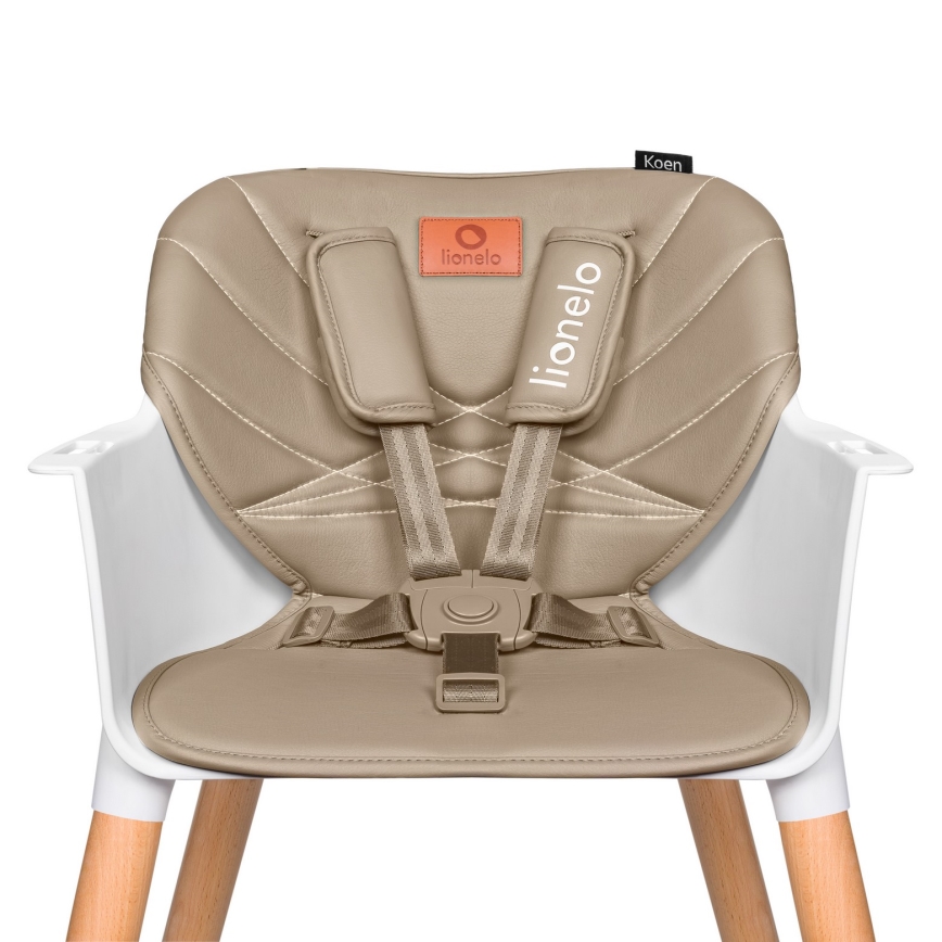 Lionelo - Silla de comedor infantil 2 en 1 KOEN beige arena