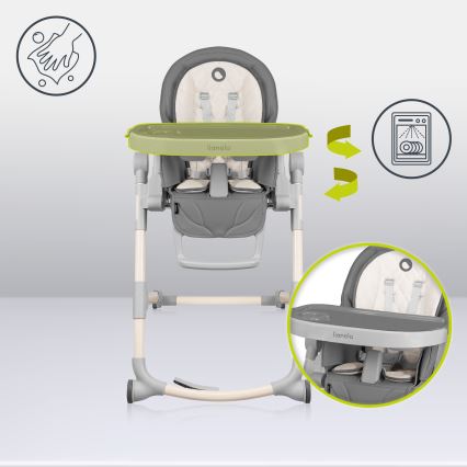 Lionelo - Silla de comedor infantil CORA Stone