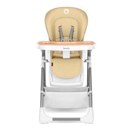 Lionelo - Silla de comedor infantil LINN PLUS blanca/beige