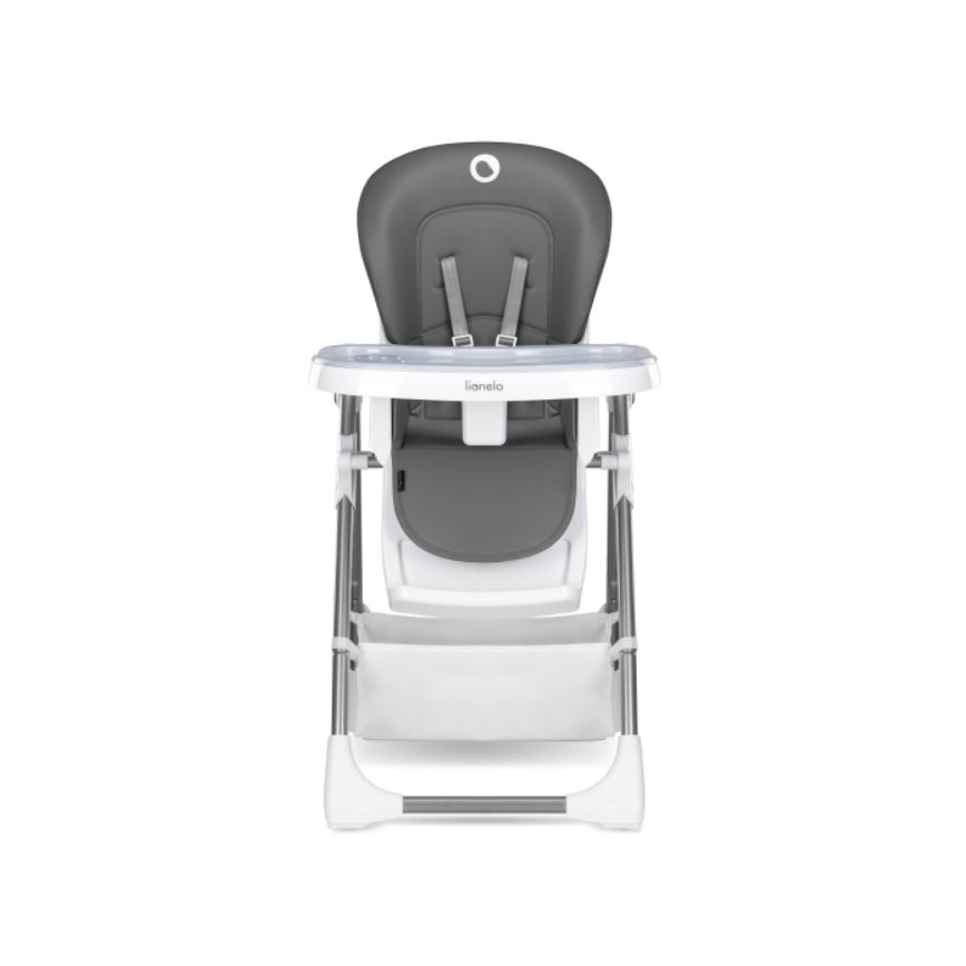 Lionelo - Silla de comedor infantil LINN PLUS blanca/gris
