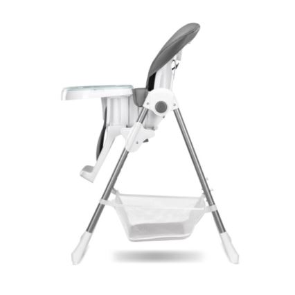 Lionelo - Silla de comedor infantil LINN PLUS blanca/gris