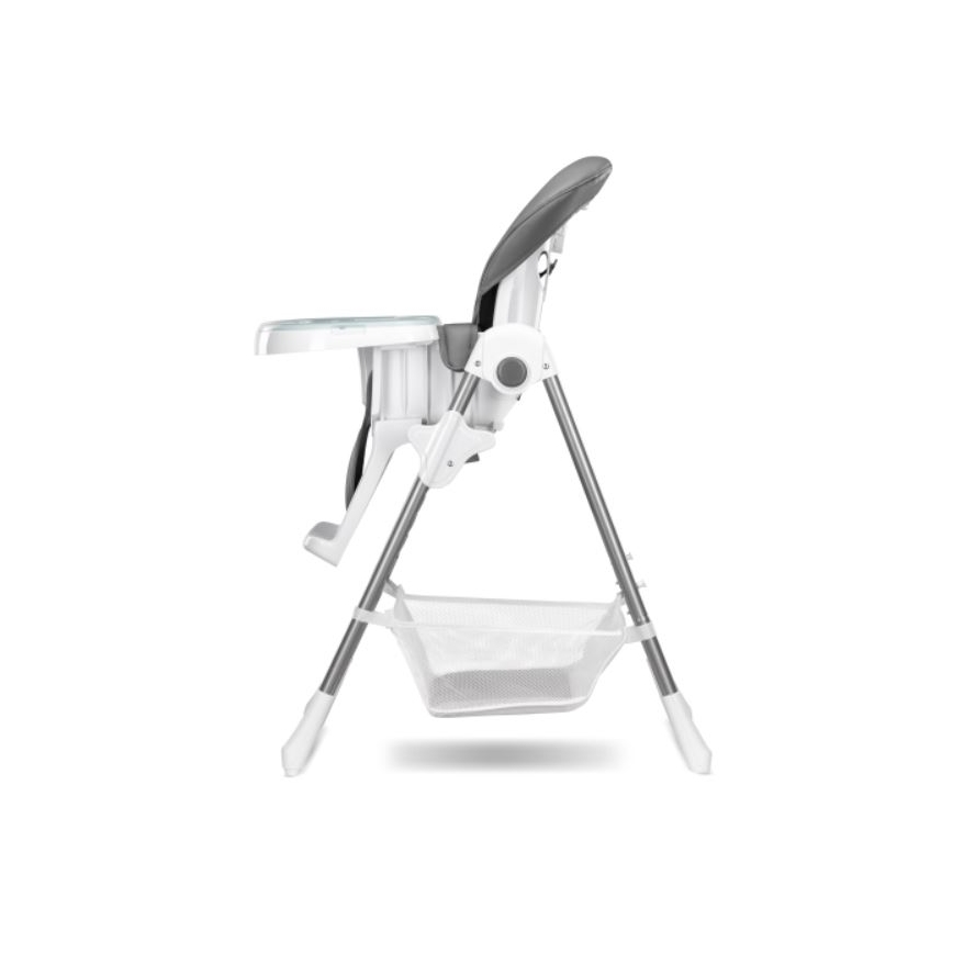 Lionelo - Silla de comedor infantil LINN PLUS blanca/gris