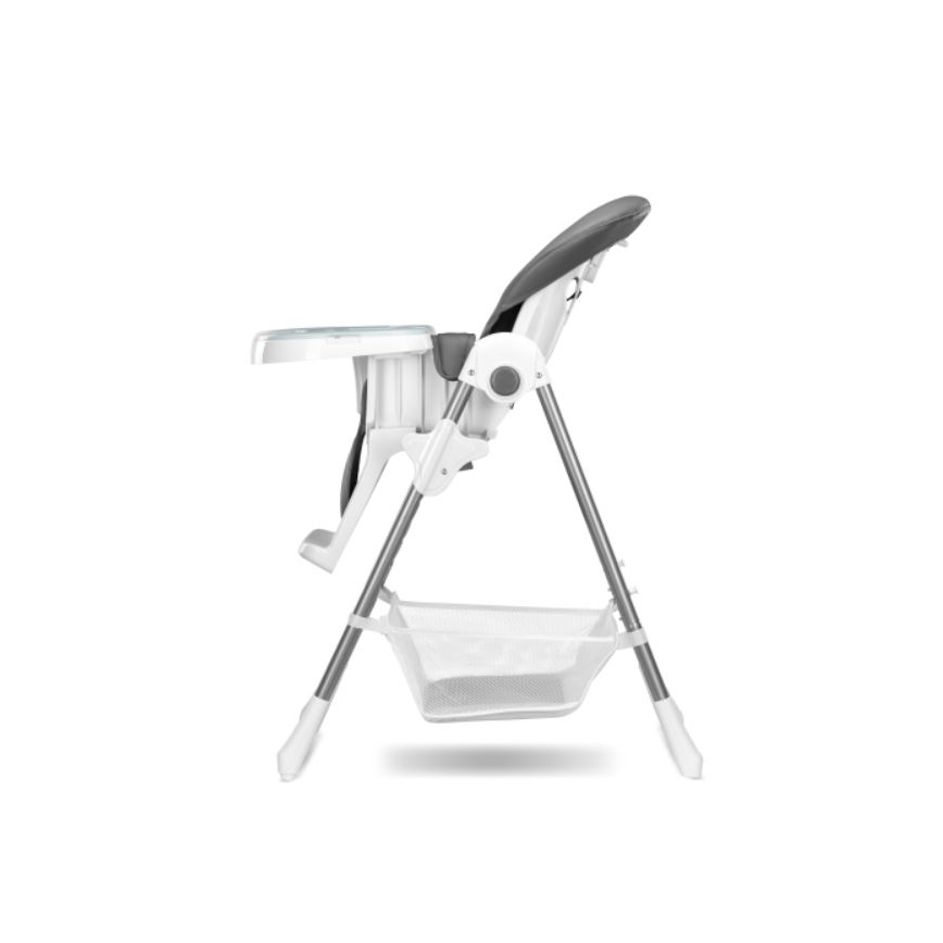 Lionelo - Silla de comedor infantil LINN PLUS blanca/gris