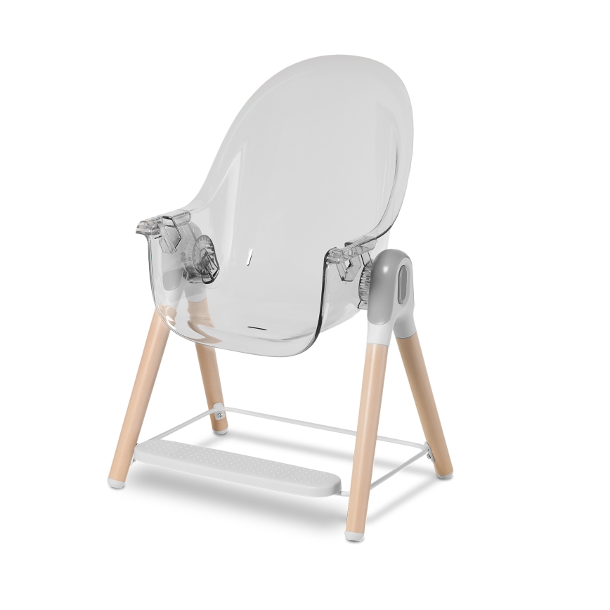 Lionelo - Silla de comedor infantil MAYA blanca, de haya