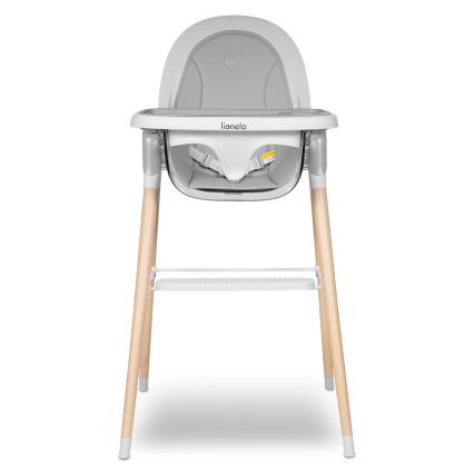 Lionelo - Silla de comedor infantil MAYA blanca, de haya