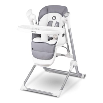 Lionelo - Silla de comedor infantil NILES Gris 4xAA