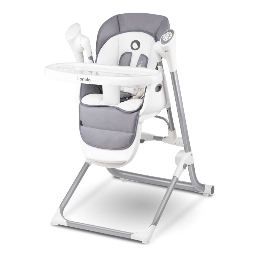 Lionelo - Silla de comedor infantil NILES Gris 4xAA