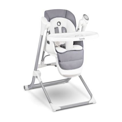 Lionelo - Silla de comedor infantil NILES Gris 4xAA