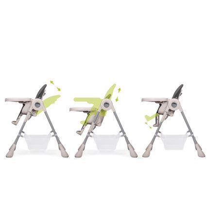 Lionelo - Silla de comedor infantil ZANNA gris