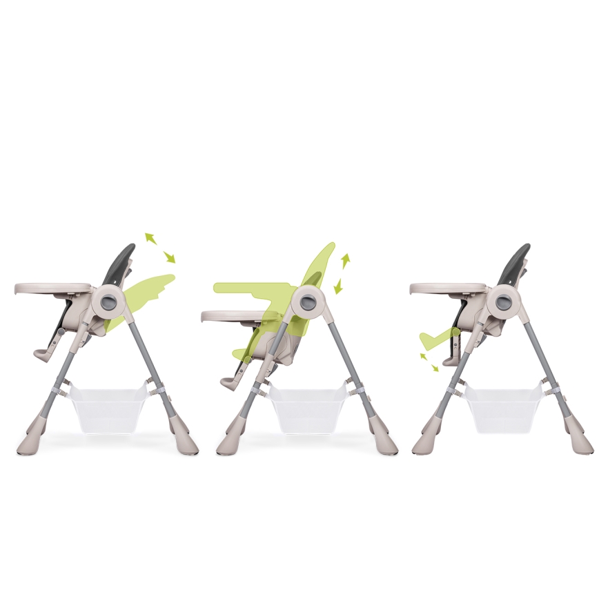 Lionelo - Silla de comedor infantil ZANNA gris