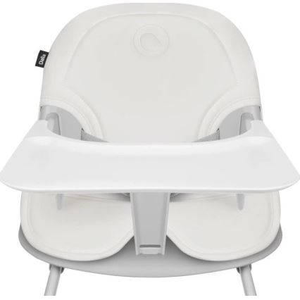 Lionelo - Silla de comedor para niños 2en1 DALIA blanco/gris