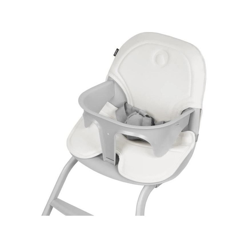Lionelo - Silla de comedor para niños 2en1 DALIA blanco/gris
