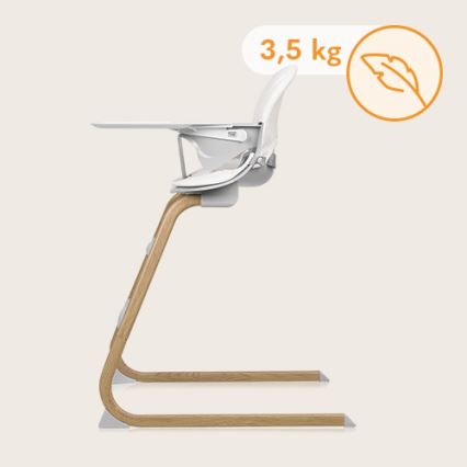 Lionelo - Silla de comedor para niños 2en1 DALIA blanco/marrón