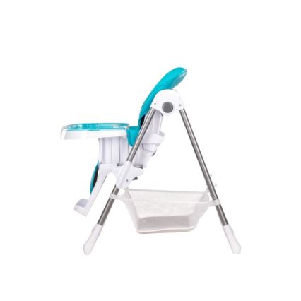 Lionelo - Silla de comedor para niños LINN PLUS blanco/turquesa