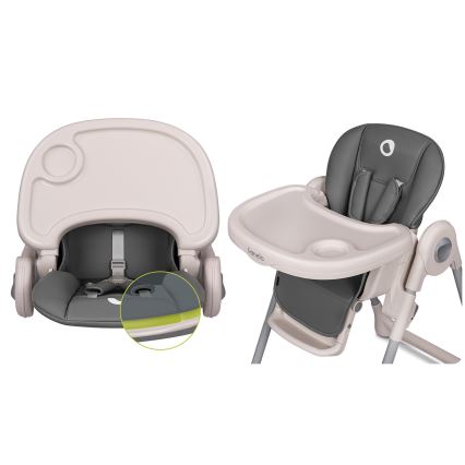 Lionelo - Silla de comedor para niños ZANNA gris