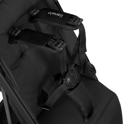 Lionelo - Silla de paseo deportiva JULIE AIR Negro Ónix