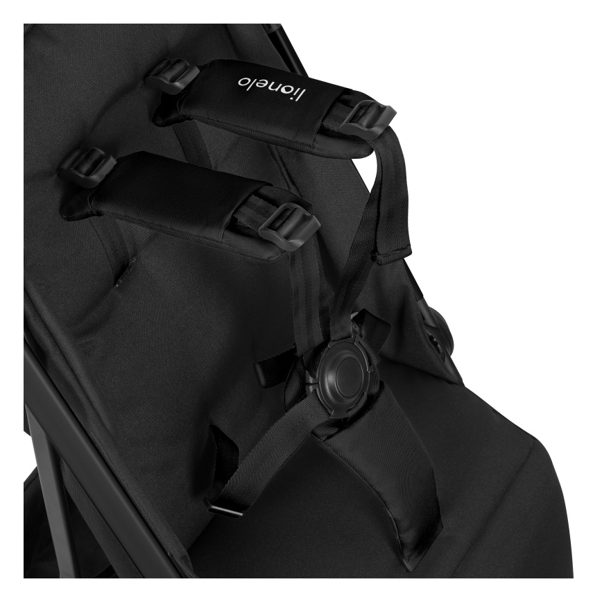 Lionelo - Silla de paseo deportiva JULIE AIR Negro Ónix