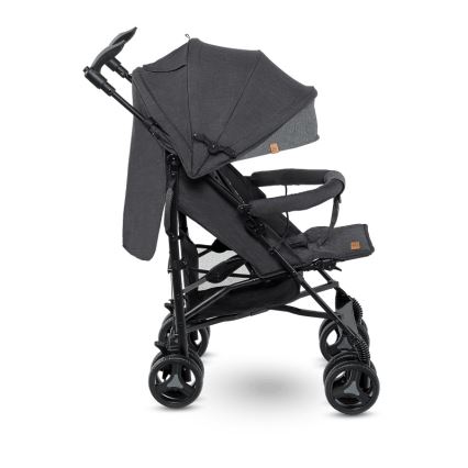 Lionelo - Silla de paseo tipo paraguas IRMA Negro/Gris oscuro
