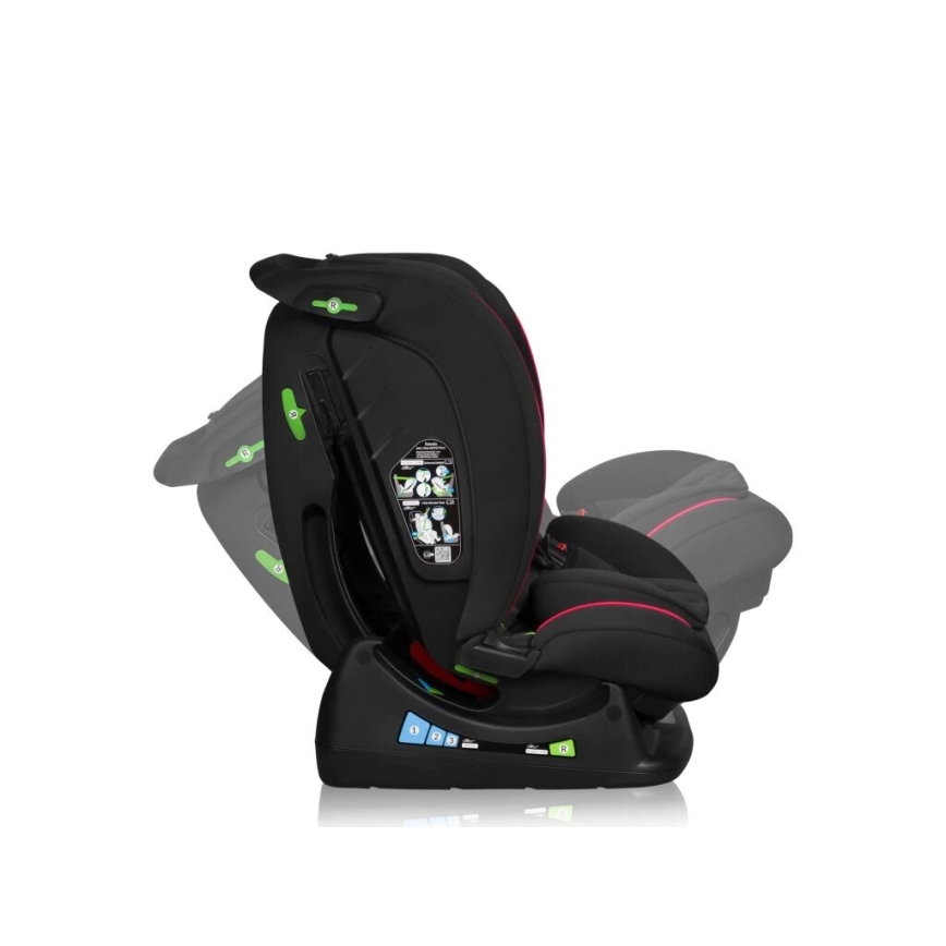 Lionelo - Silla para coche AART i-Tamaño 40-150 cm negro/rojo