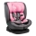 Lionelo - Silla para coche BASTIAAN i-Tamaño 40-150 cm gris/rosa