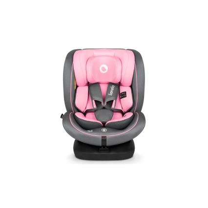 Lionelo - Silla para coche BASTIAAN i-Tamaño 40-150 cm gris/rosa