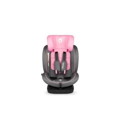 Lionelo - Silla para coche BASTIAAN i-Tamaño 40-150 cm gris/rosa