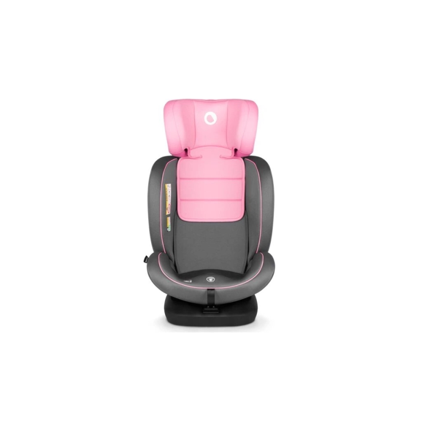 Lionelo - Silla para coche BASTIAAN i-Tamaño 40-150 cm gris/rosa