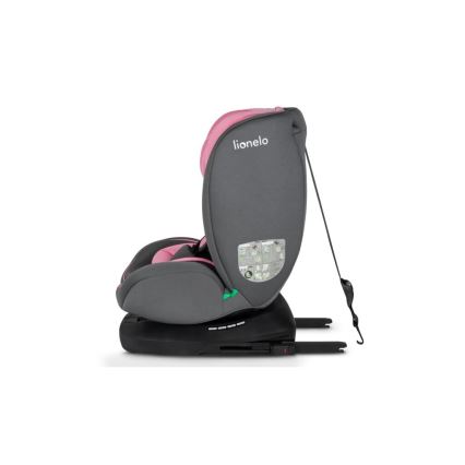 Lionelo - Silla para coche BASTIAAN i-Tamaño 40-150 cm gris/rosa