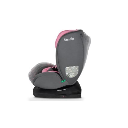 Lionelo - Silla para coche BASTIAAN i-Tamaño 40-150 cm gris/rosa