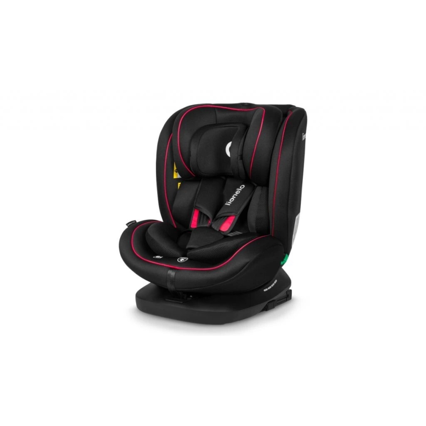 Lionelo - Silla para coche BASTIAAN i-Tamaño 40-150 cm negro/rojo