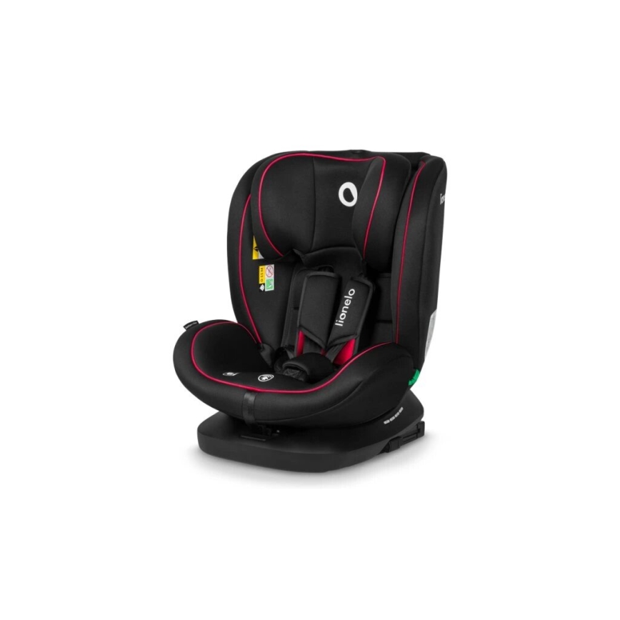 Lionelo - Silla para coche BASTIAAN i-Tamaño 40-150 cm negro/rojo