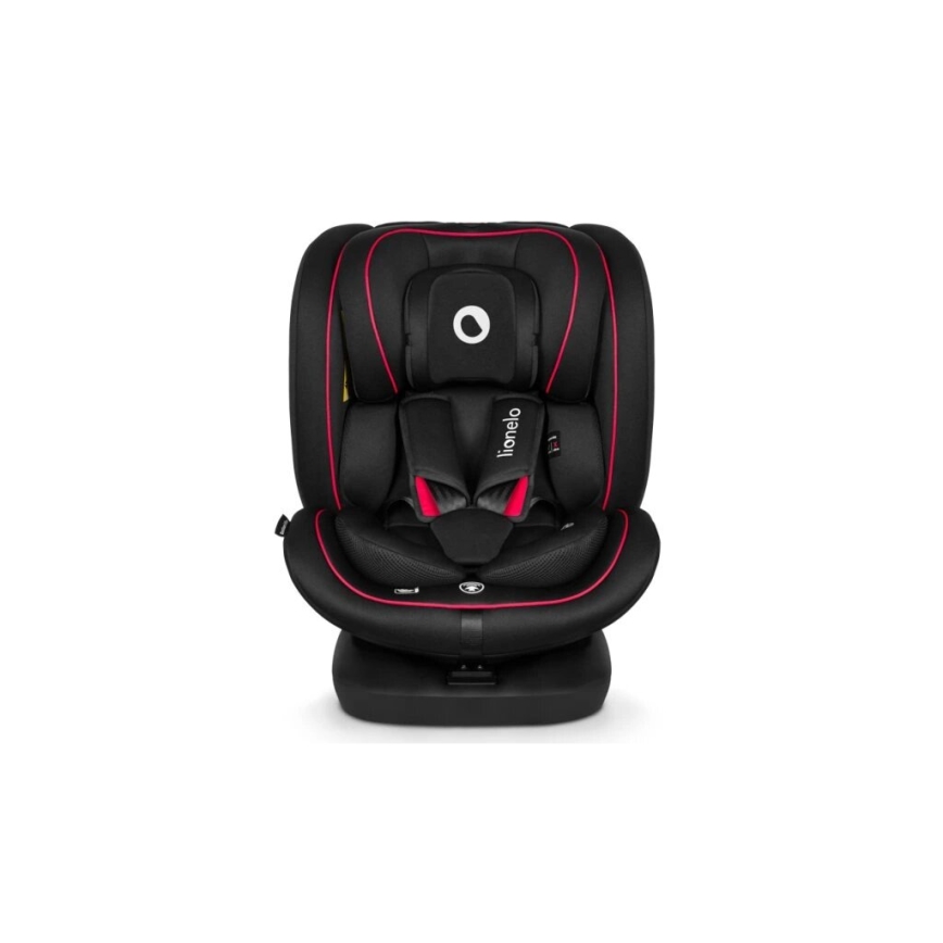Lionelo - Silla para coche BASTIAAN i-Tamaño 40-150 cm negro/rojo