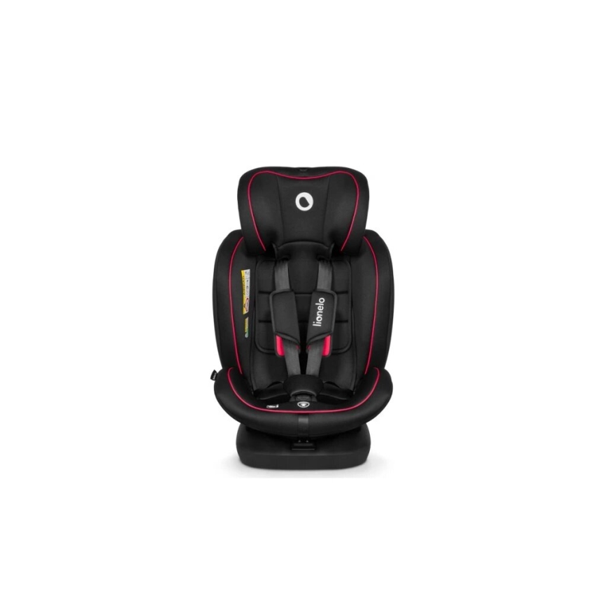 Lionelo - Silla para coche BASTIAAN i-Tamaño 40-150 cm negro/rojo