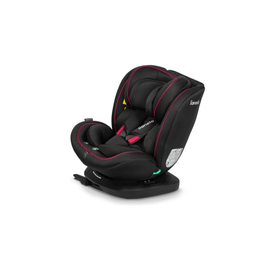 Lionelo - Silla para coche BASTIAAN i-Tamaño 40-150 cm negro/rojo
