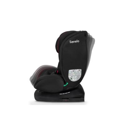 Lionelo - Silla para coche BASTIAAN i-Tamaño 40-150 cm negro/rojo