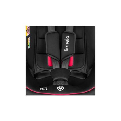 Lionelo - Silla para coche BASTIAAN i-Tamaño 40-150 cm negro/rojo