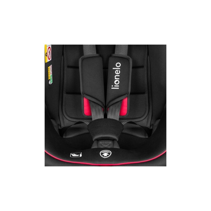 Lionelo - Silla para coche BASTIAAN i-Tamaño 40-150 cm negro/rojo