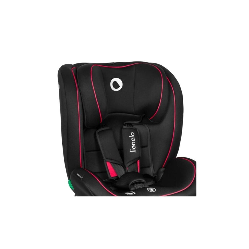 Lionelo - Silla para coche BASTIAAN i-Tamaño 40-150 cm negro/rojo