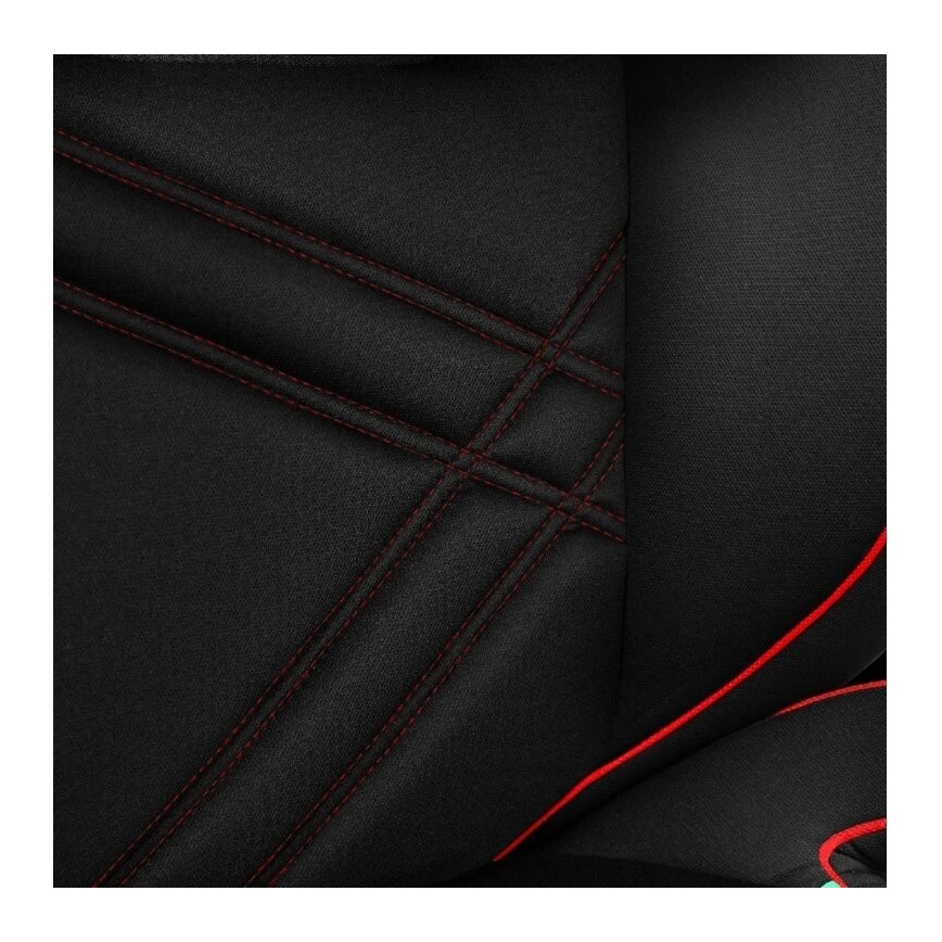 Lionelo - Silla para coche HUGO i-Tamaño 100-150 cm negro/rojo