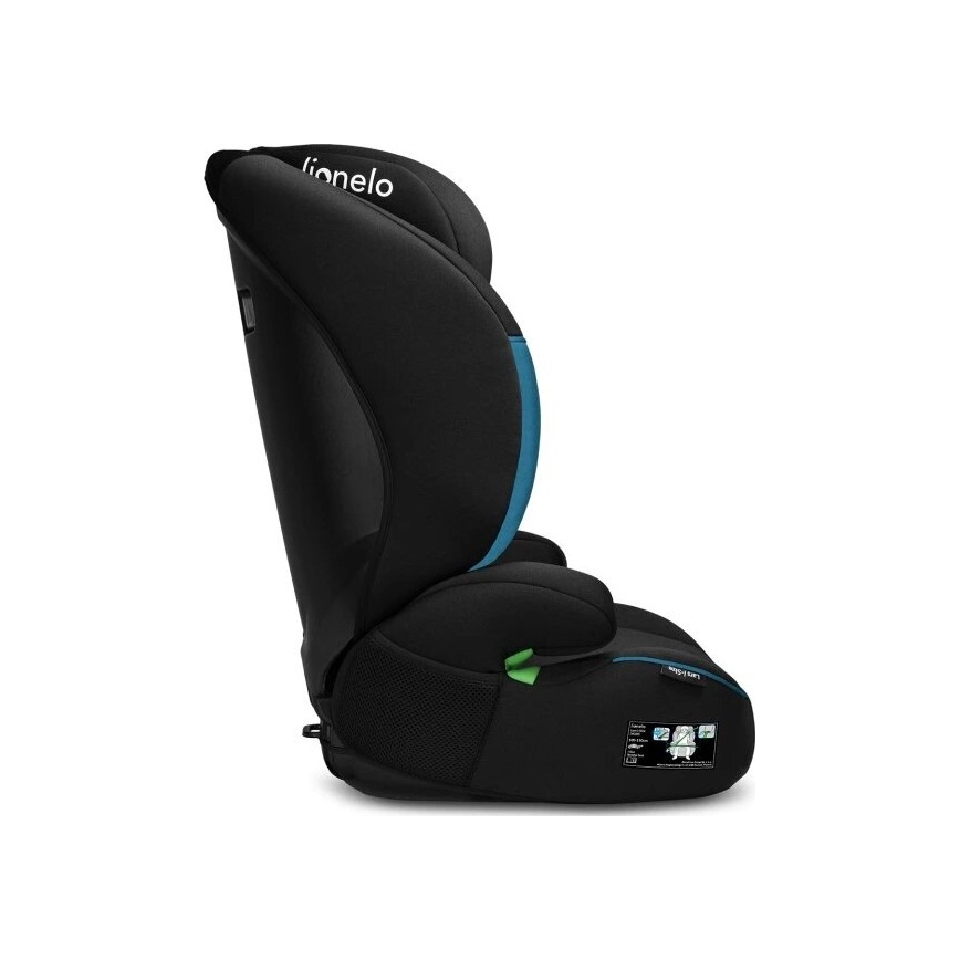 Lionelo - Silla para coche LARS i-Tamaño 100-150 cm negro/azul
