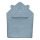 Lionelo - Toalla con capucha para bebés MUSLIN HOODED TOWEL Gris Cielo